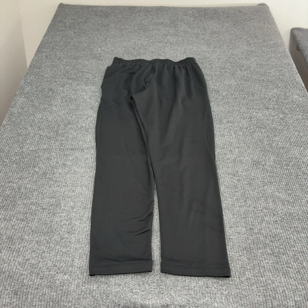 Adidas Pants Mens M Black Polyester Elastic Waist Activewear Sportswear Joggers